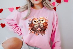Chibi Owl Valentines Day Clipart and Stickers, Valentines PN Product Image 2