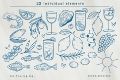 Coastal Bites - Mediterranean Food Clipart Bundle Product Image 2
