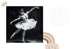 Ballerina Pillow Design, Art Pillow Sublimation Product Image 2