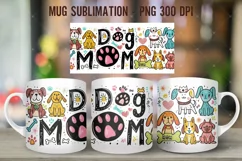 Dog Mum Mug Wrap Dog Lovers Mug Wrap Sublimation Product Image 6