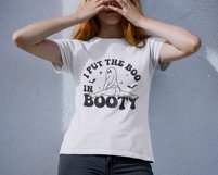 I Put The Boo In Booty svg, Halloween shirt, Retro svg Product Image 3