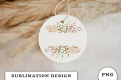 Watercolor Autumn Floral frame png Product Image 2