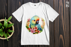 Colorful Parrot Clipart Sublimation PNG Product Image 2