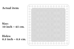 Square basket base for embroidery digital file 10 inch cross Product Image 2