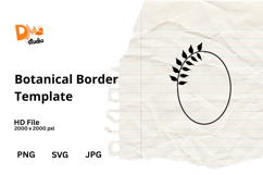 Botanical Border Template Product Image 1