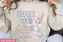 Shake your cotton tail PNG, Retro Easter Sublimation PNG Product Image 1