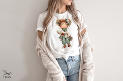 Cute girl with a pet sublimation Product Image 2