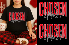 Chosen Christian Christmas Svg, Bible Verse, Faith svg, Product Image 1