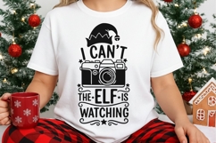 I Can’t The Elf Is Watching Svg, Funny Christmas Elf Svg. Product Image 3