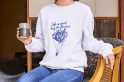 Hand-Drawn Flower PNG Sublimation Bundle - 300 DPI Product Image 2