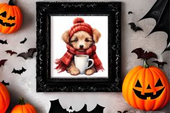 Christmas Animals Coffee Sublimation Clipart, Christmas PNG Product Image 2