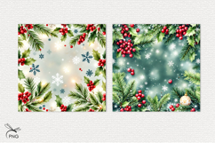 Christmas digital paper, background clipart Product Image 3
