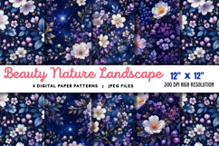 Beauty Nature Landscape Blossoming Trees JPG Product Image 1