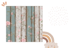 Rustic Pillow Template, Floral Pillow Case Design Product Image 2