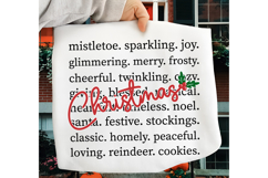 Christmas Words SVG, Merry Christmas SVG, Christmas Sweater Product Image 2