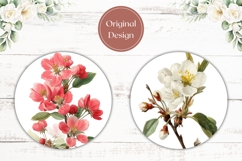Art Flowers Car Coaster Template, Watercolor Flowers Coaster Product Image 2