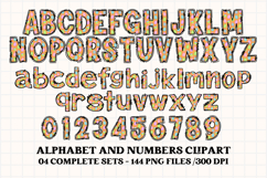 Easter Day Alphabet png clipart, easter day letters doodle Product Image 2
