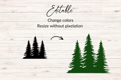 Forest Trees Silhouette SVG Product Image 2