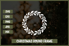 12 Floral Wreath SVG, Christmas wreath svg Product Image 4