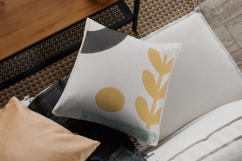 Modern Abstract Leaf Shape Embroidery Design Product Image 2