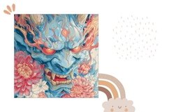Samurai Pillow Sublimation, Fantasy Pillow Case Design Product Image 2