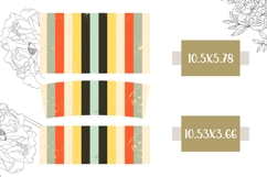 Retro Stripes Tumbler Template, Abstract 40 Oz Tumbler Print Product Image 2
