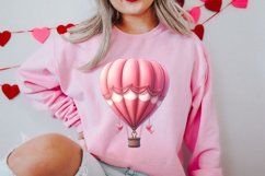 Retro Valentine Watercolor Clipart, Pink Valentine Product Image 2