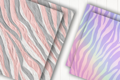 Soft Pink Zebra Print Digital Paper Product Image 2