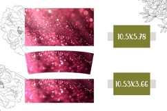 Dark Pink Tumbler Sublimation, Pink 40 Oz Tumbler Wrap Product Image 2