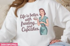 Life is Better With Prating PNG, Retro Sarcastic Women Subli Product Image 1