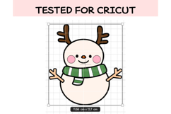 Cute Christmas Snowman SVG Bundle | Kawaii Winter Snowman Product Image 2