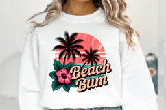Beach Bum Svg | Svg Files for Cricut | Shirt Svg Product Image 1