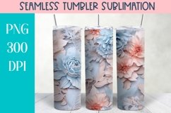 Floral Seamless Tumbler Sublimation BUNDLE Product Image 3