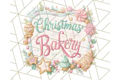 Christmas Sweet Shoppe Clipart PNG, Pastel Bakery Art Product Image 2