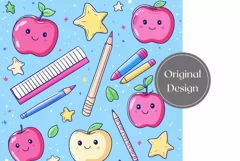 Kawaii School Tumbler Design, Back to School Sublimation Product Image 2