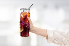 watercolor Blooming flower tumbler warp sublimation Product Image 2