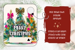 Christmas Tree Money Card, Leopard Christmas Bow Gift Card Product Image 2