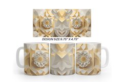 3D Geometric Mug Wrap | Sublimation Coffee Cup Product Image 4