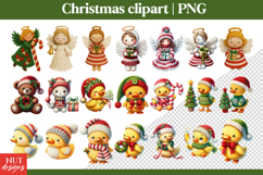 Knitted Christmas Clipart, Crochet Christmas Clipart Bundle Product Image 2