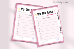 Cute Kawaii To-Do List Planner Editable Canva Template Product Image 2