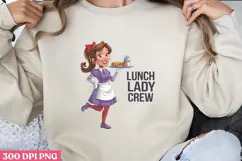 Lunch Lady Crew PNG, Lunch Lady Sublimation PNG Product Image 1