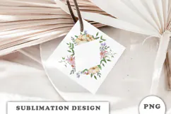 Watercolor Garden floral Frame png Product Image 2