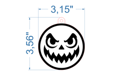 Halloween Ornament SVG laser cut file for Glowforge Product Image 2