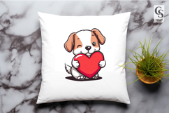Cute Puppy Heart Bookmark Sublimation Product Image 3
