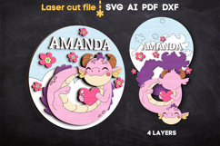 Baby Name Sign Bundle SVG laser cut files for Glowforge Product Image 2