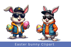 Watercolour Easter bunny Clipart bundle Product Image 3