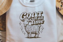 Vintage Funny Sarcastic Animal Goat of All Time PNG Product Image 2