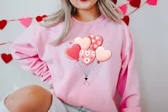 Sweet Pugs Valentine Clipart, Valentines PNG Product Image 2