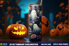 Halloween Tumbler Sublimation Wraps, Tumbler Halloween Product Image 2