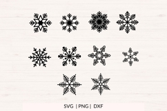 Snowflake SVG Bundle Christmas Winter Cut Files Product Image 2